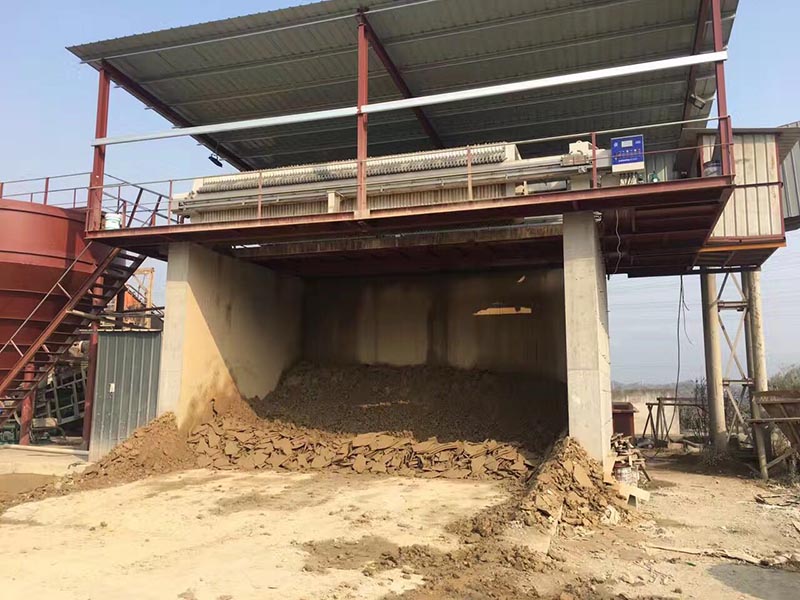 客户压滤机使用现场